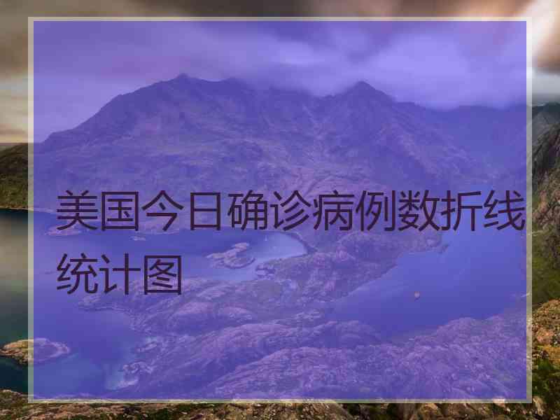 美国今日确诊病例数折线统计图
