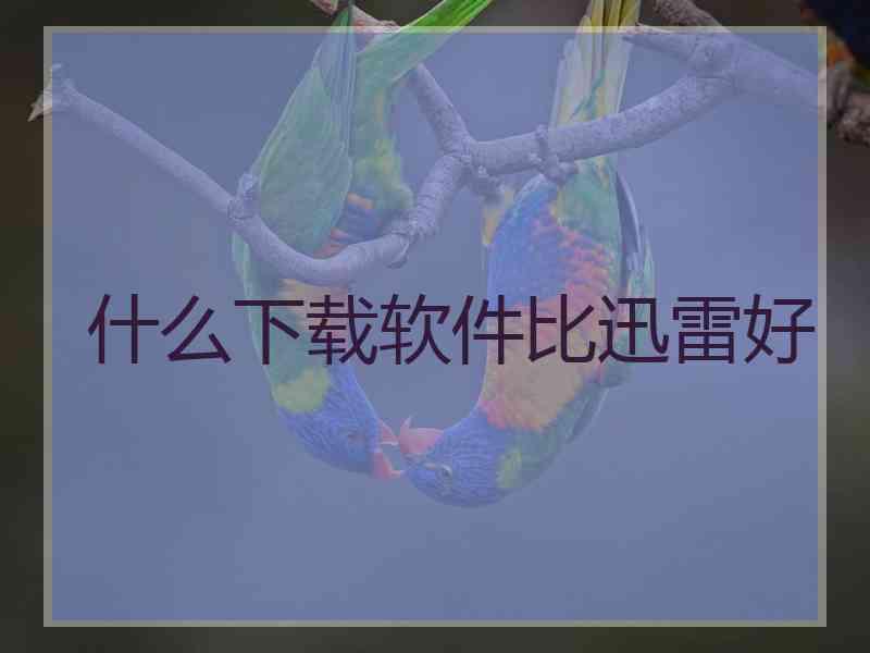 什么下载软件比迅雷好