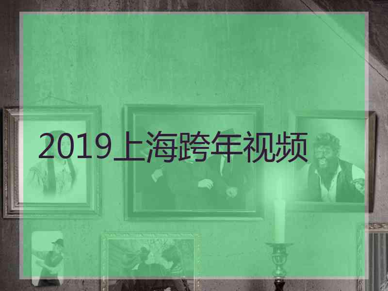 2019上海跨年视频