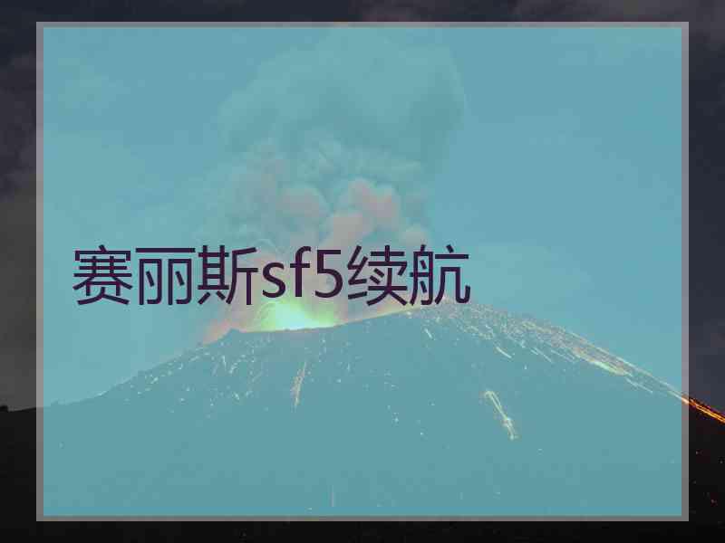 赛丽斯sf5续航