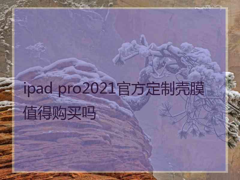 ipad pro2021官方定制壳膜值得购买吗