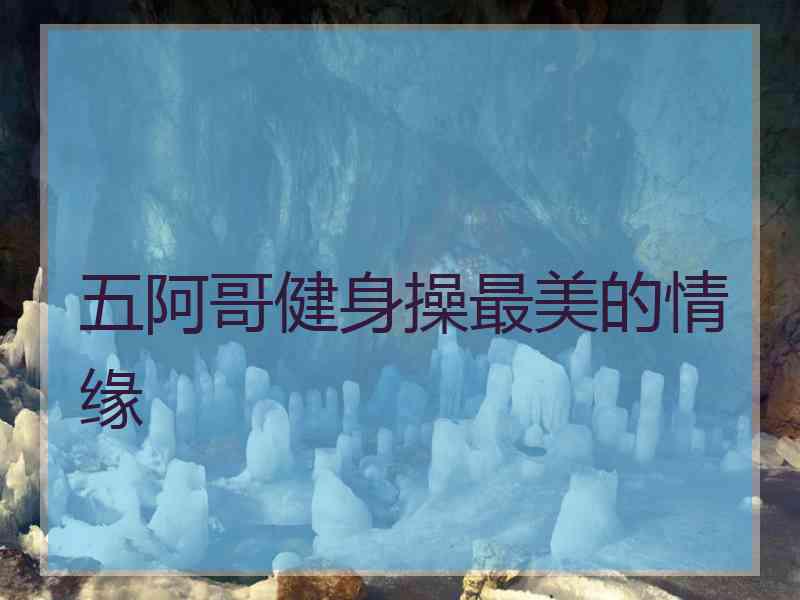 五阿哥健身操最美的情缘