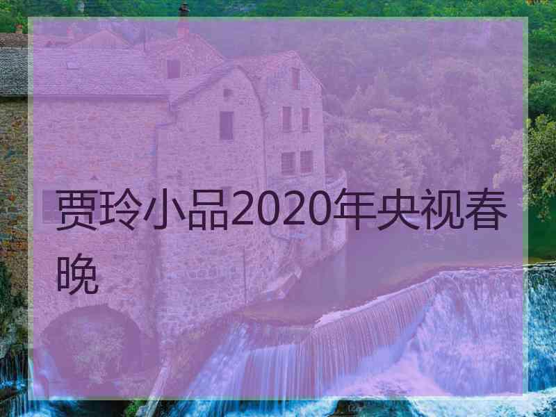 贾玲小品2020年央视春晚