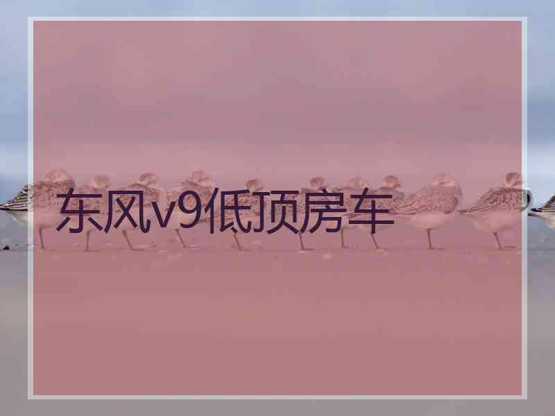 东风v9低顶房车
