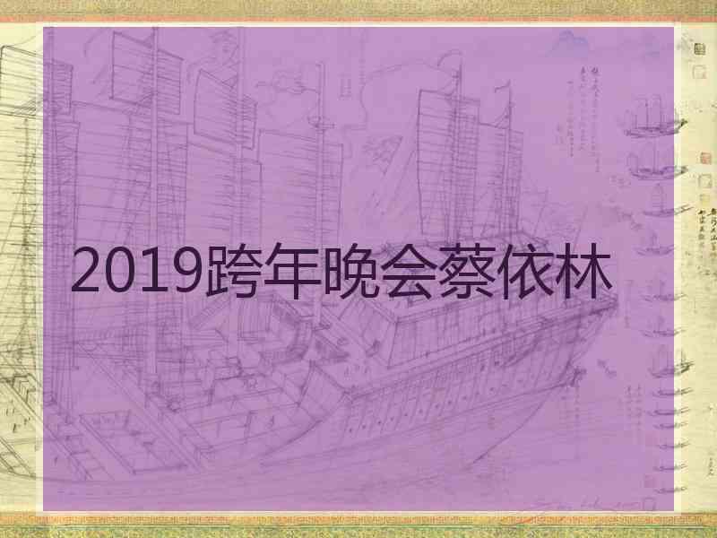 2019跨年晚会蔡依林