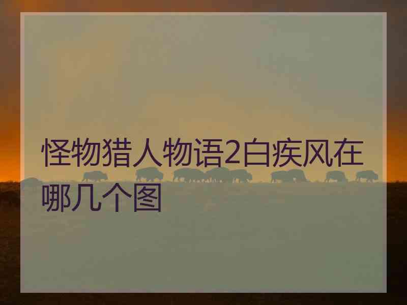 怪物猎人物语2白疾风在哪几个图