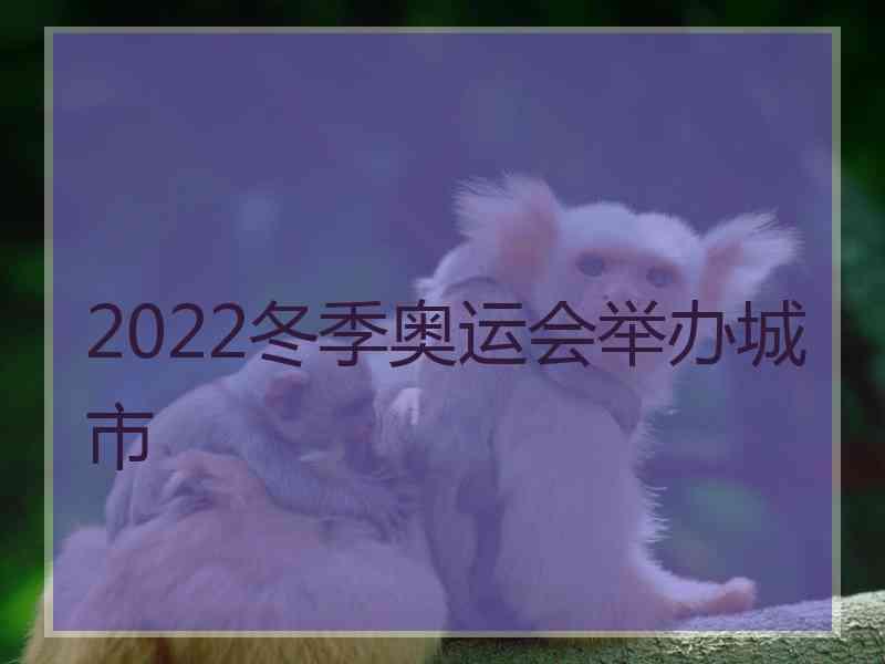 2022冬季奥运会举办城市