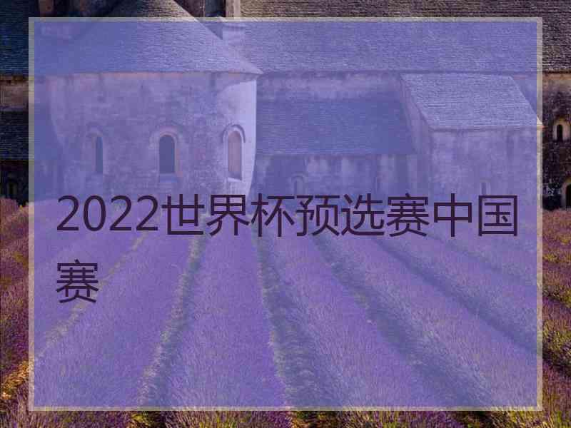 2022世界杯预选赛中国赛