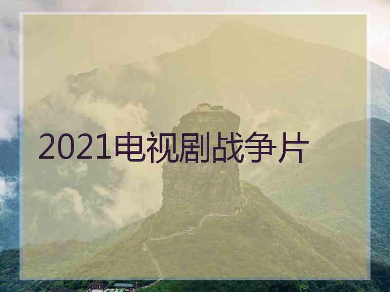 2021电视剧战争片