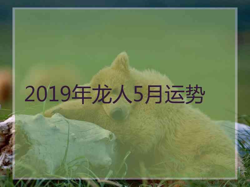 2019年龙人5月运势