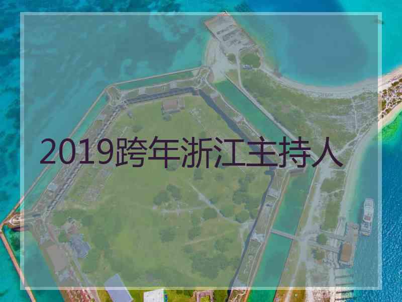 2019跨年浙江主持人