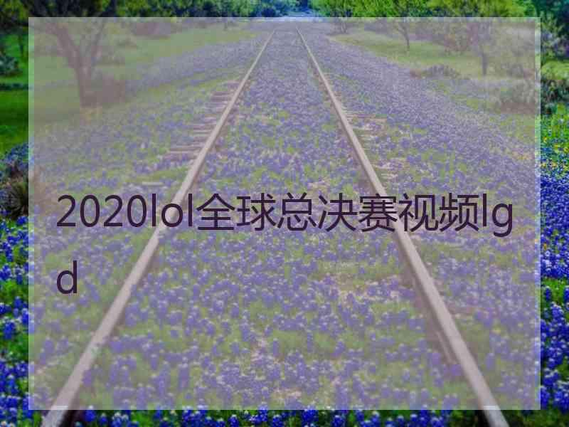 2020lol全球总决赛视频lgd