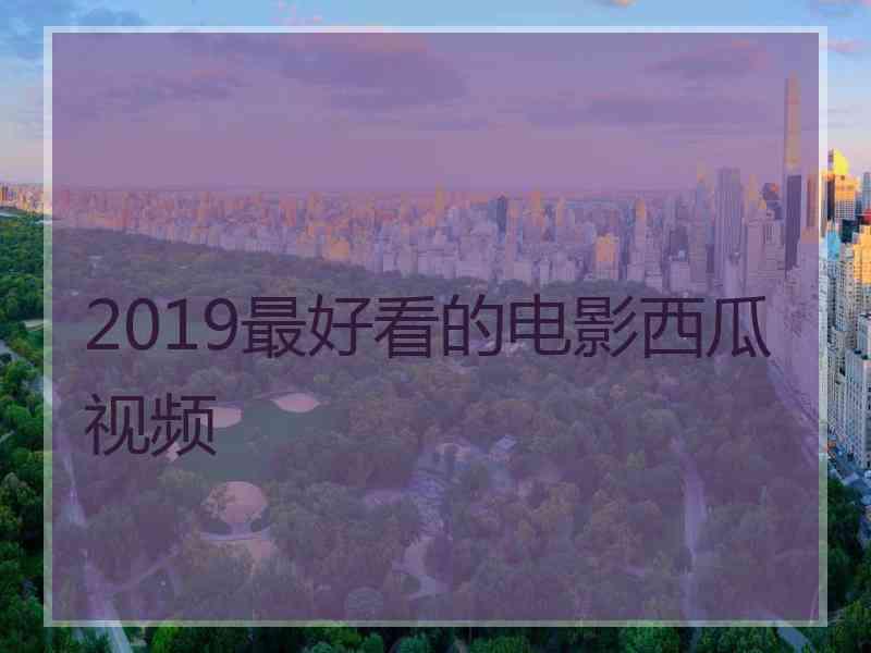 2019最好看的电影西瓜视频