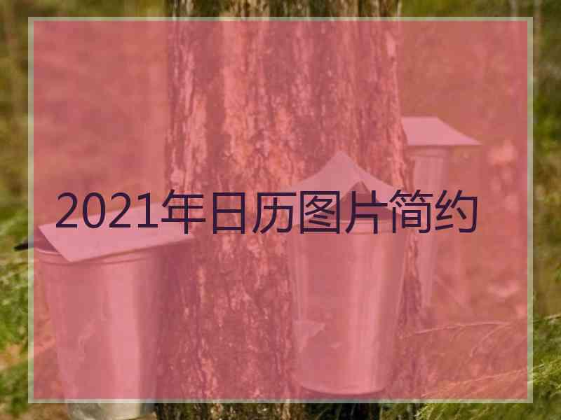 2021年日历图片简约