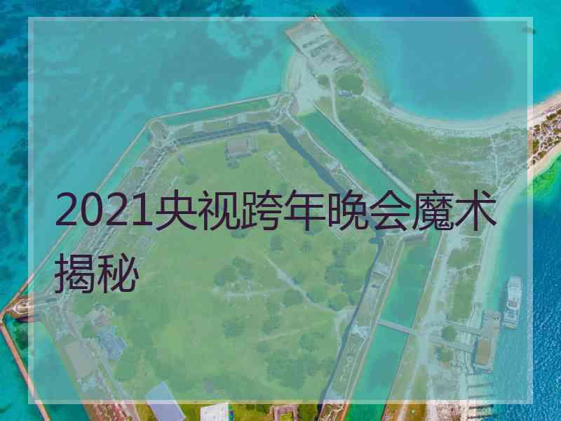 2021央视跨年晚会魔术揭秘