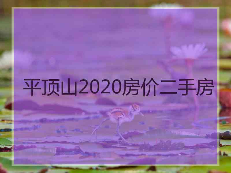平顶山2020房价二手房