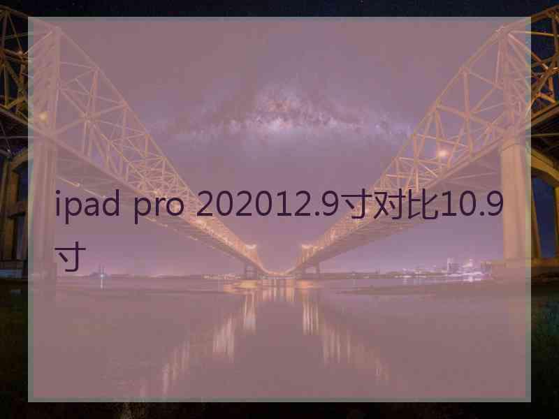 ipad pro 202012.9寸对比10.9寸