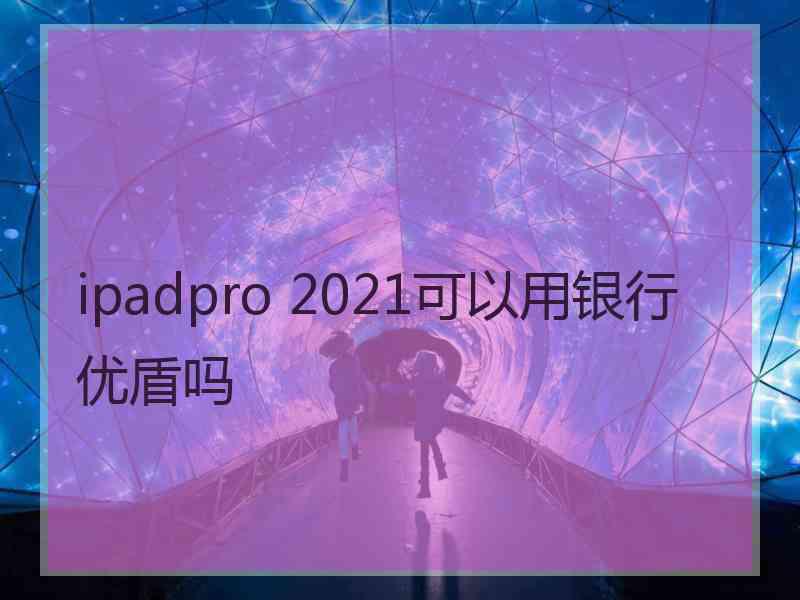 ipadpro 2021可以用银行优盾吗