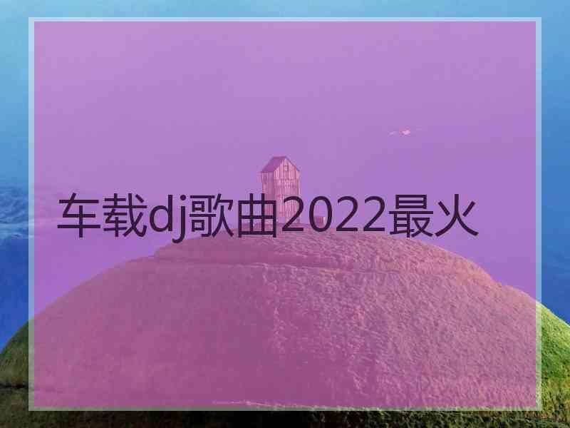 车载dj歌曲2022最火