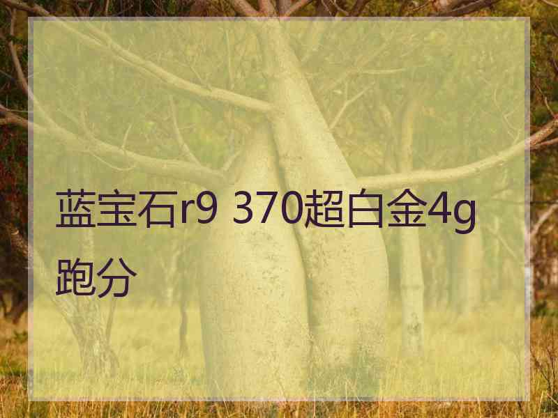 蓝宝石r9 370超白金4g跑分