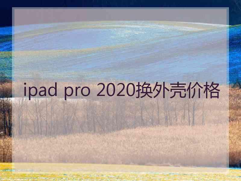 ipad pro 2020换外壳价格