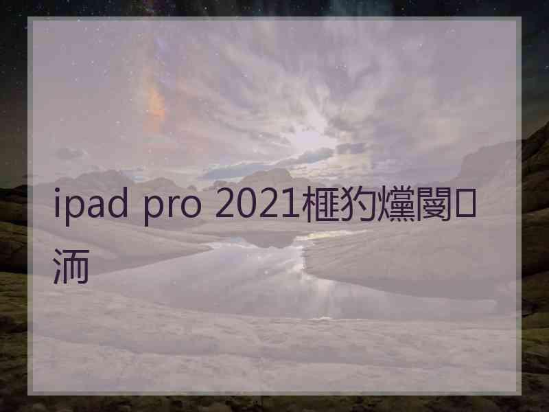 ipad pro 2021榧犳爣閿洏