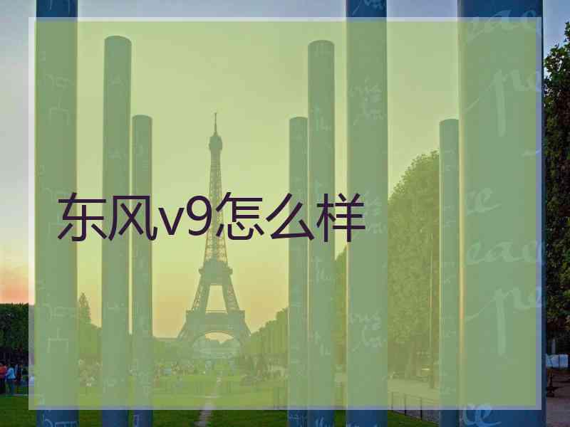 东风v9怎么样