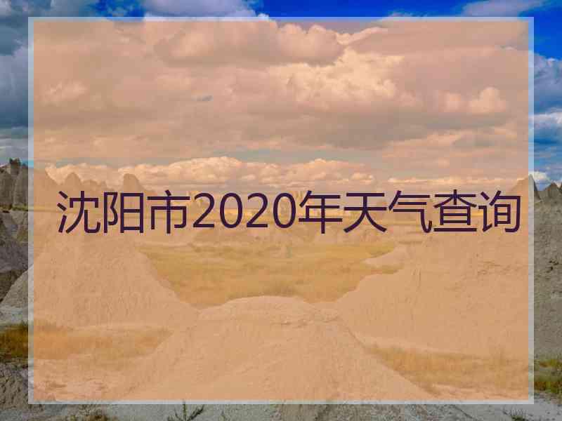 沈阳市2020年天气查询