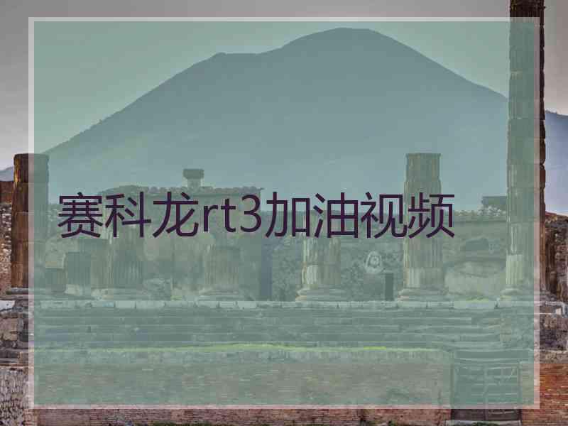 赛科龙rt3加油视频