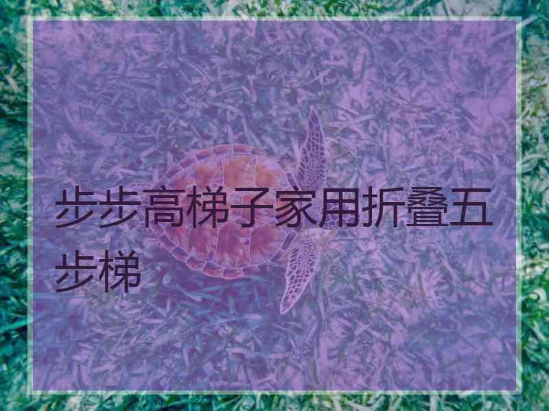 步步高梯子家用折叠五步梯