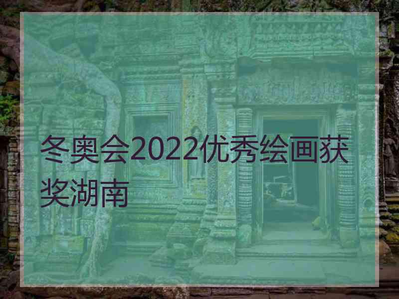 冬奥会2022优秀绘画获奖湖南