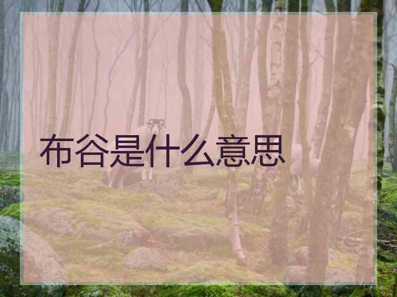 布谷是什么意思