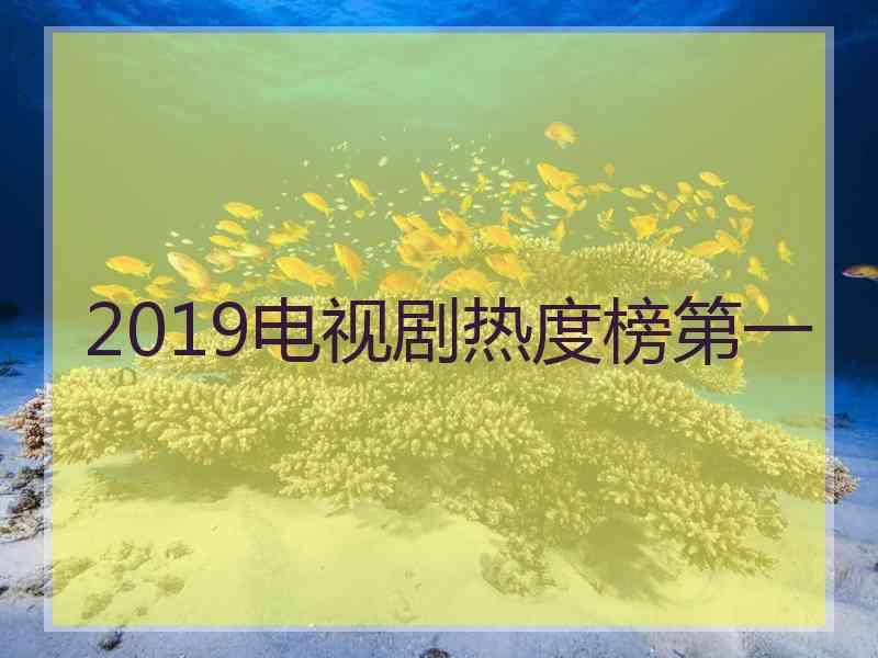 2019电视剧热度榜第一