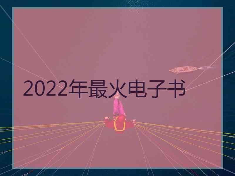 2022年最火电子书
