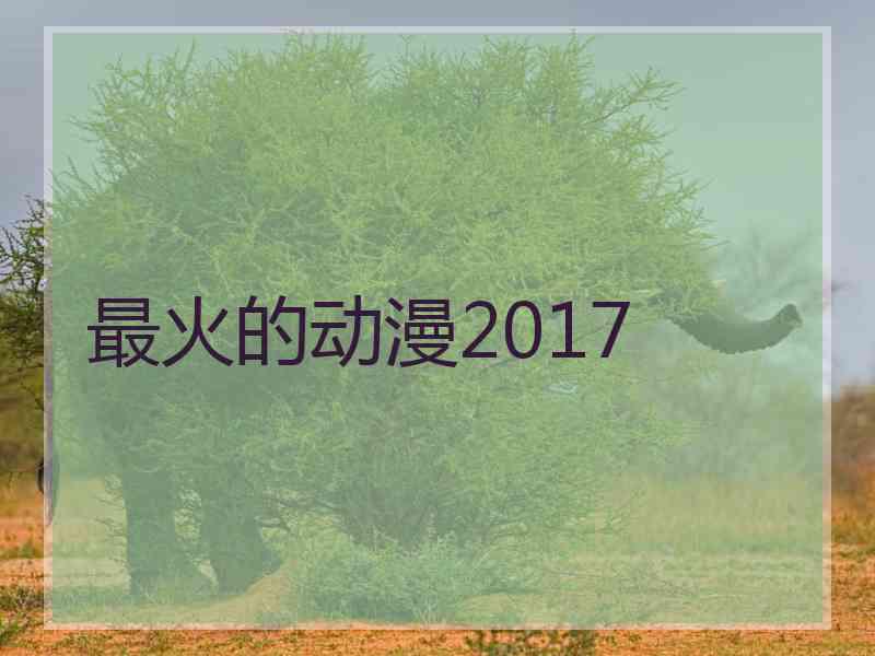 最火的动漫2017