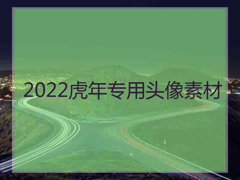 2022虎年专用头像素材