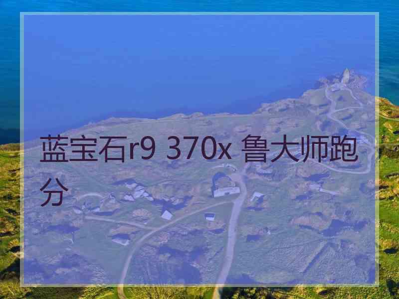 蓝宝石r9 370x 鲁大师跑分