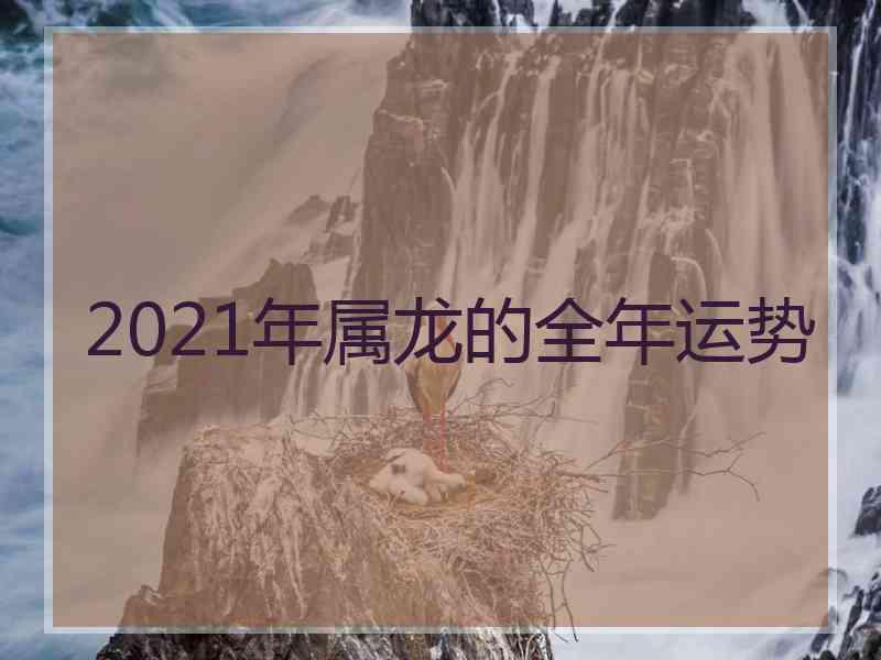 2021年属龙的全年运势