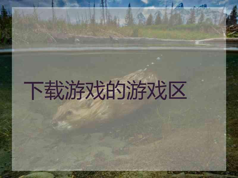 下载游戏的游戏区