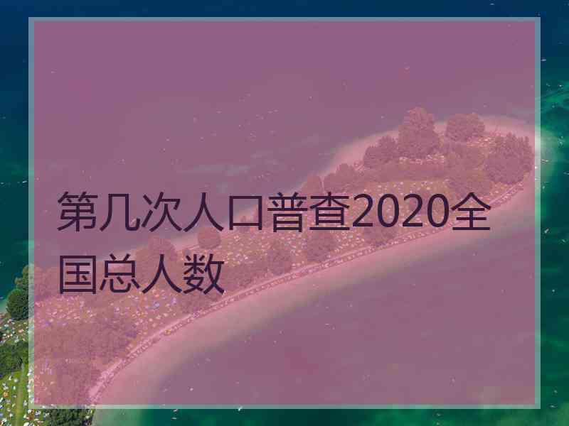第几次人口普查2020全国总人数