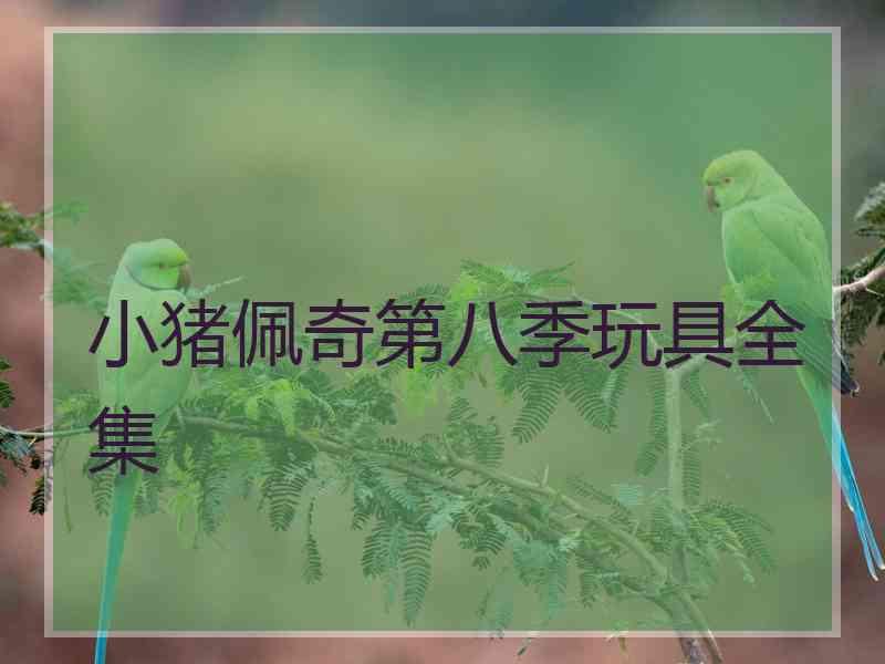 小猪佩奇第八季玩具全集