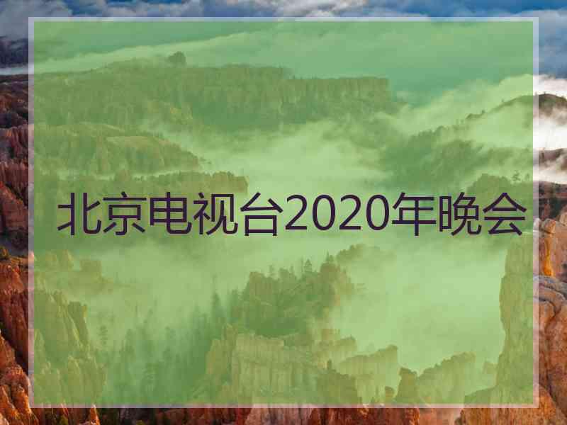 北京电视台2020年晚会
