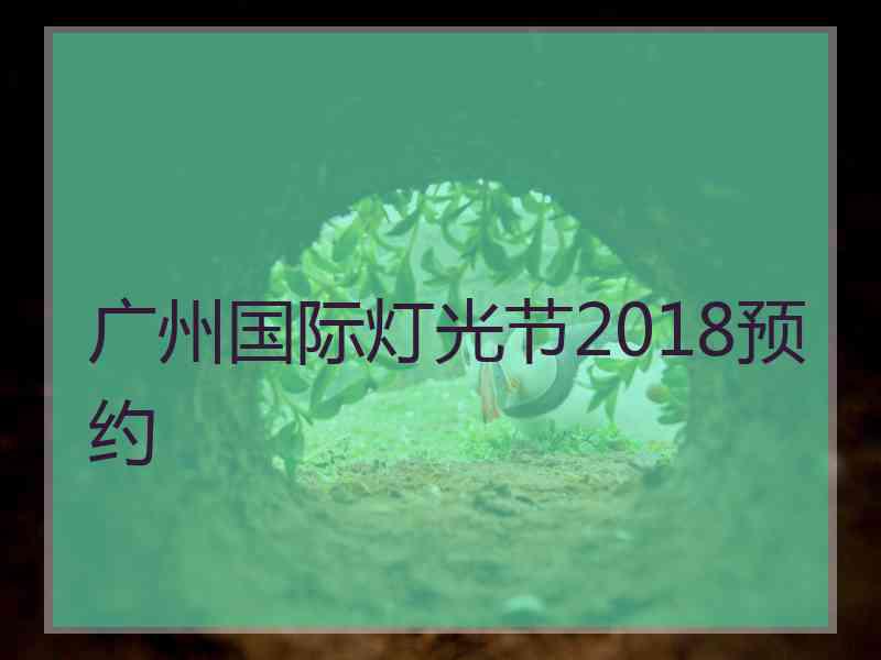 广州国际灯光节2018预约