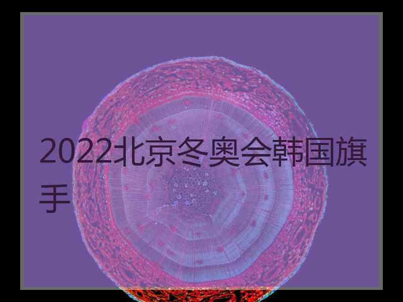 2022北京冬奥会韩国旗手