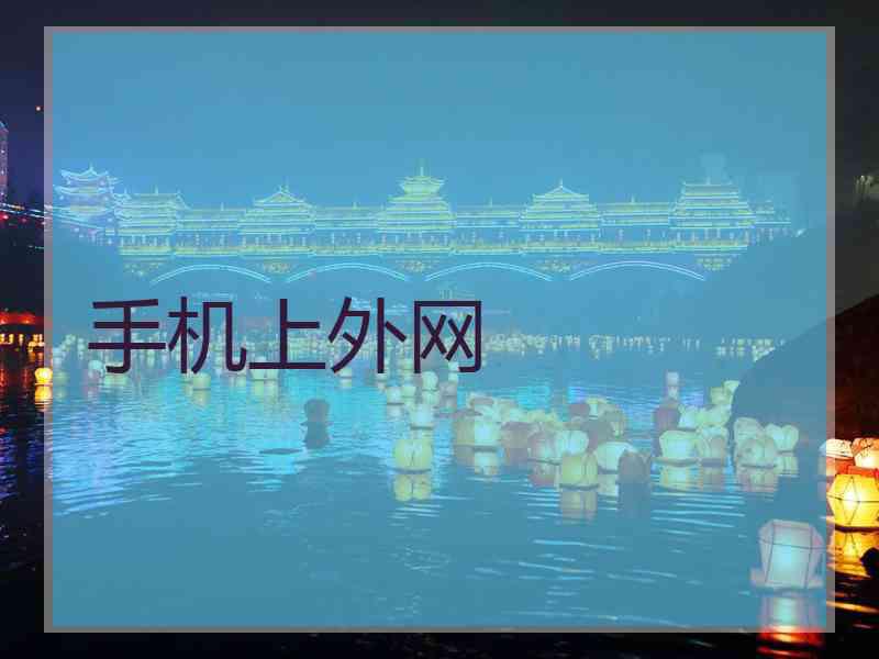 手机上外网