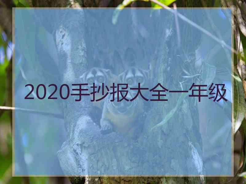 2020手抄报大全一年级