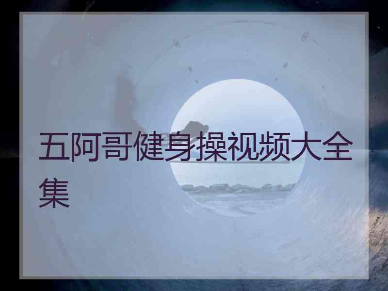 五阿哥健身操视频大全集