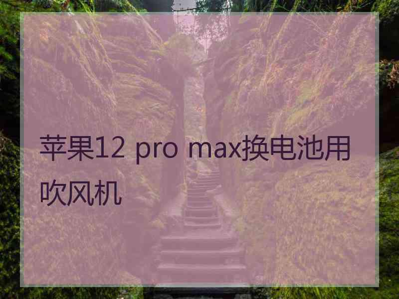 苹果12 pro max换电池用吹风机