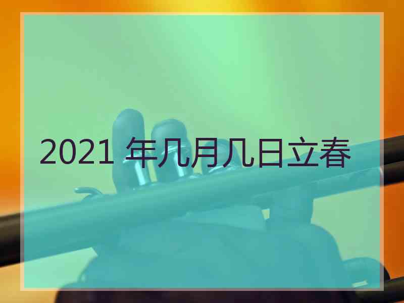 2021 年几月几日立春