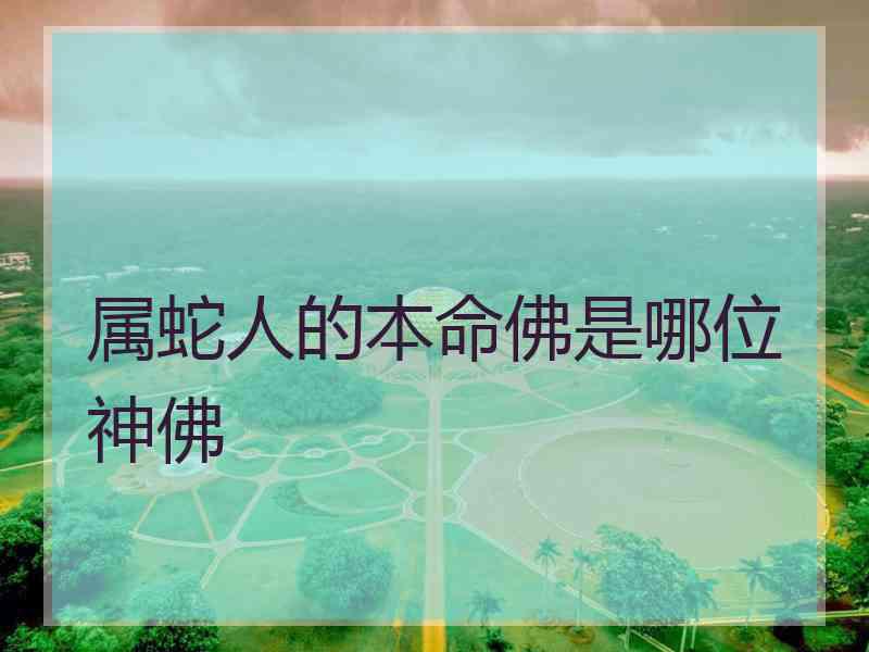 属蛇人的本命佛是哪位神佛